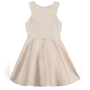 Calvin Klein Girls' Party Dress - SIZE 8 - champagne color - NWT